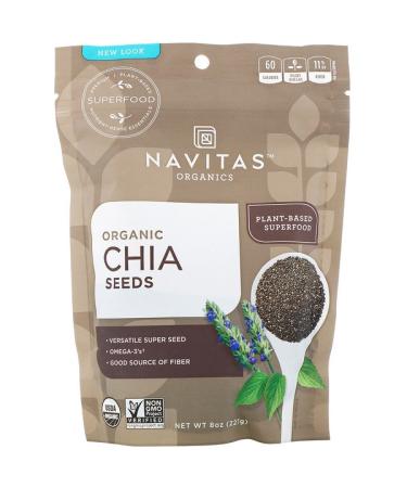 Navitas Organics Organic Chia Seeds 8 oz (227 g)