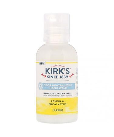 Kirk's Odor Neutralizing Hand Wash Lemon & Eucalyptus  2 fl oz (60 ml)