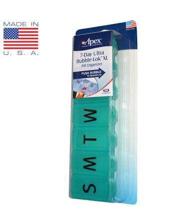 Apex 7-Day Ultra Bubble-Lok Pill Organizer XL 1 Pill Case