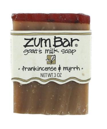 Indigo Wild Zum Bar Goat's Milk Soap Frankincense & Myrrh 3 oz  Bar