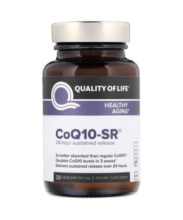 Quality of Life Labs CoQ10-SR 100 mg 30 Vegicaps