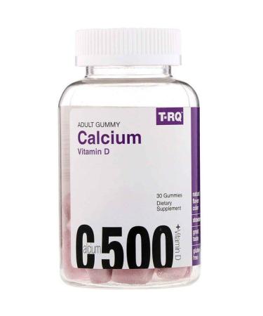 T-RQ Adult Gummy Calcium 500 + Vitamin D 30 Gummies