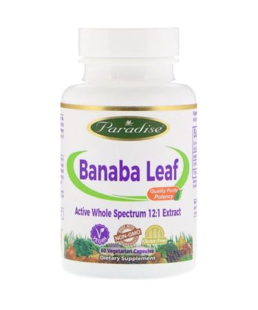 Paradise Herbs Banaba Leaf 60 Vegetarian Capsules