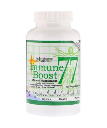 Morningstar Minerals Immune Boost 77 Mineral Supplement 120 Veggie Capsules