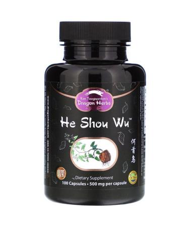 Dragon Herbs He Shou Wu 500 mg 100 Capsules