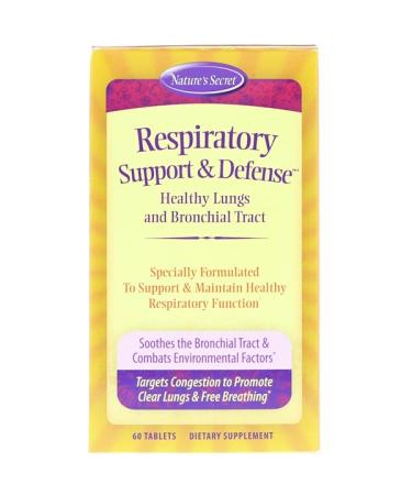 Nature's Secret Respiratory Support & Defense 60 Tablets