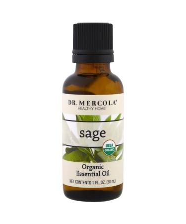 Dr. Mercola Organic Essential Oil Sage 1 oz (30 ml)