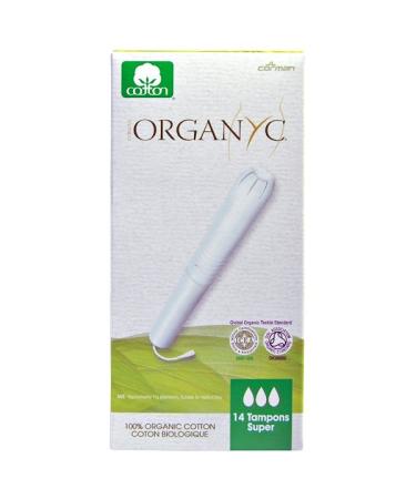 Organyc Organic Tampons 14 Super Absorbency Tampons
