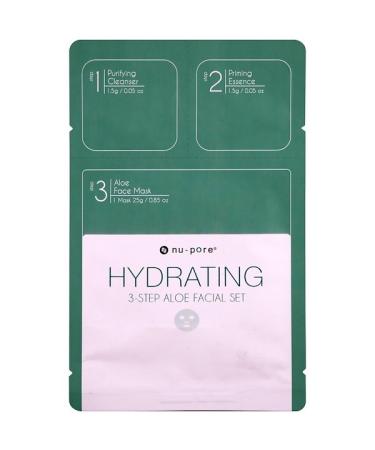 Nu-Pore Hydrating 3-Step Aloe Facial Set 1 Pack