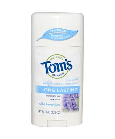 Tom's of Maine Natural Long Lasting Deodorant Aluminum-Free Wild Lavender 2.25 oz (64 g)