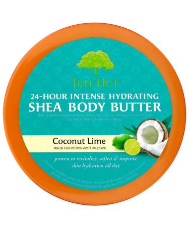 Tree Hut 24 Hour Intense Hydrating Shea Body Butter Coconut Lime 7 oz (198 g)