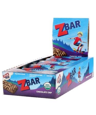 Clif Bar Clif Kid Organic Z Bar Chocolate Chip 18 Bars 1.27 oz (36 g) Each