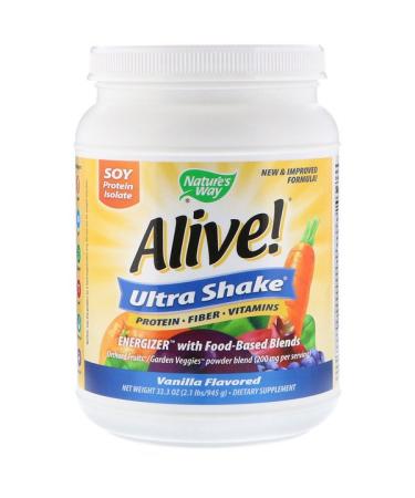 Nature's Way Alive! Ultra-Shake Vanilla Flavored 2.1 lbs (945 g)