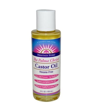 Heritage Store Castor Oil The Palma Christi 4 fl oz (120 ml)