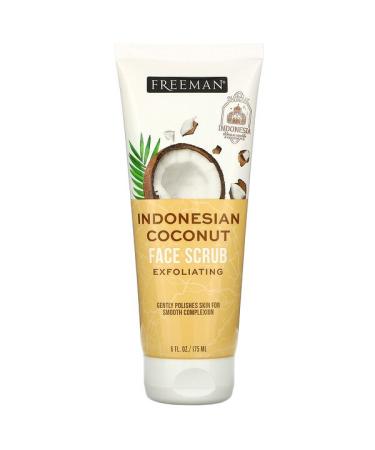 Freeman Beauty Exfoliating Face Scrub Indonesian Coconut 6 fl oz (175 ml)