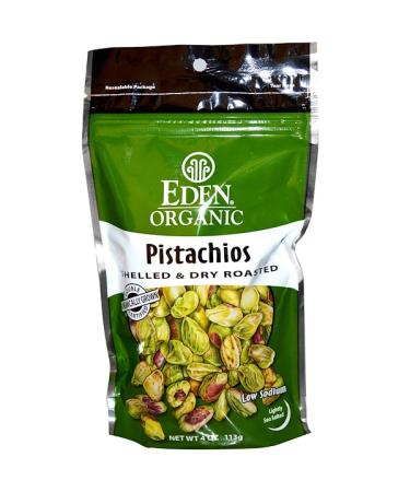 Eden Foods Organic Pistachios Shelled & Dry Roasted Lightly Sea Salted 4 oz (113 g)