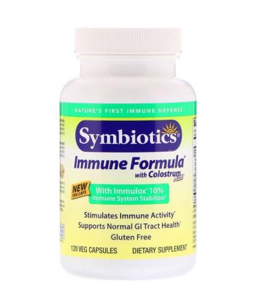 Symbiotics Immune Formula with Colostrum Plus 120 Veg Capsules