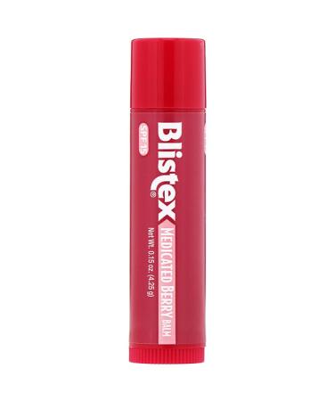 Blistex Lip Protectant/Sunscreen SPF 15 Medicated Berry Balm .15 oz (4.25 g)