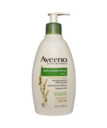 Aveeno Active Naturals Daily Moisturizing Lotion Fragrance Free 12 fl oz (354 ml)