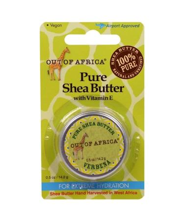 Out of Africa Pure Shea Butter with Vitamin E Verbena 0.5 oz (14.2 g)