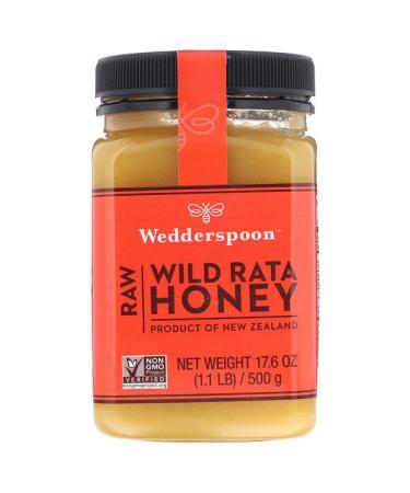 Wedderspoon Raw Wild Rata Honey 17.6 oz (500 g)