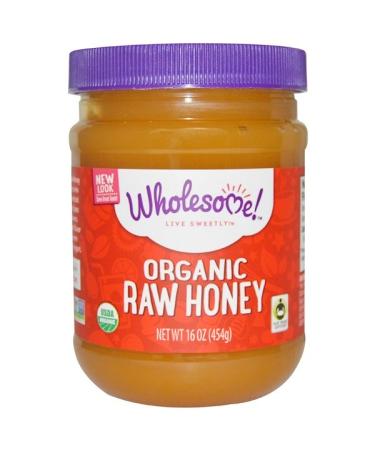 Wholesome  Organic Raw Honey 16 oz (454 g)