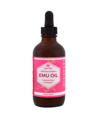 Leven Rose 100% Pure & Organic Emu Oil 4 fl oz (118 ml)