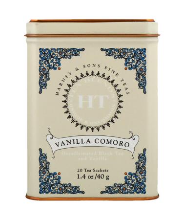 Harney & Sons HT Tea Blend Vanilla Comoro Tea 20 Tea Sachets 1.4 oz (40 g)