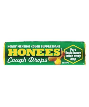 Honees Menthol Eucalyptus Cough Drops 9 Drops