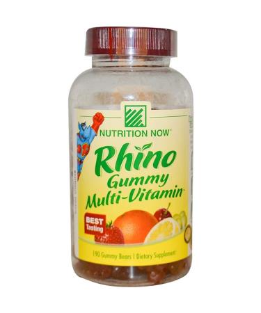 Nutrition Now Rhino Gummy Multi-Vitamin 190 Gummy Bears