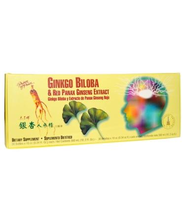 Prince of Peace Ginkgo Biloba & Red Panax Ginseng Extract 30 Bottles 0.34 fl oz Each