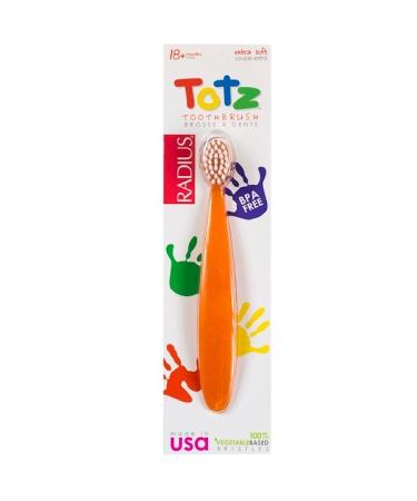 RADIUS Totz Toothbrush 18 + Months Extra Soft Orange Sparkle