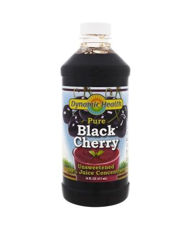 Dynamic Health  Laboratories Pure Black Cherry 100% Juice Concentrate Unsweetened 16 fl oz (473 ml)
