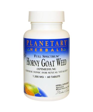 Planetary Herbals Horny Goat Weed Full Spectrum 1200 mg 60 Tablets