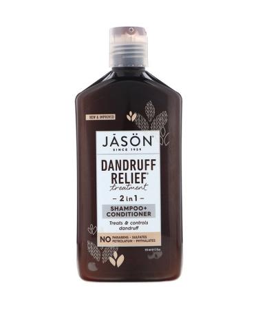 Jason Natural Dandruff Relief Treatment 2 in 1 Shampoo + Conditioner 12 fl oz (355 ml)