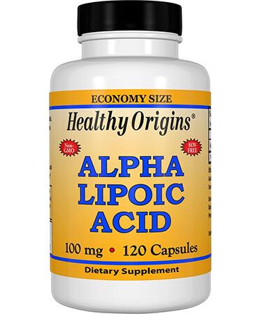 Healthy Origins Alpha Lipoic Acid Multi Vitamins 100 Mg - 120 Capsules