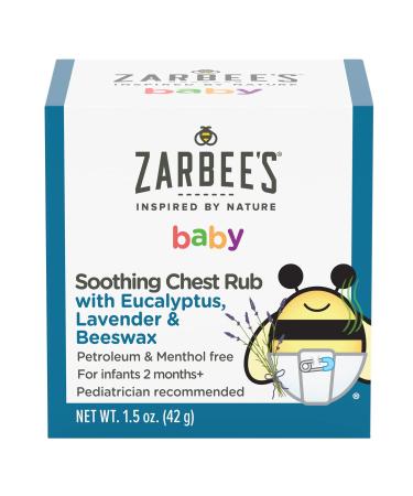 Zarbee's Baby Soothing Chest Rub with Eucalyptus Lavender & Beeswax 1.5 oz (42 g)