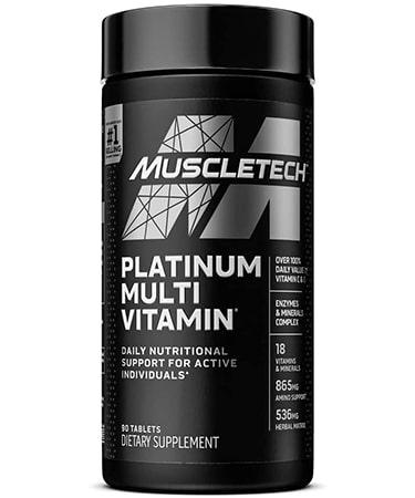 MuscleTech Essential Series Platinum Multi Vitamin - Not Flavored - 90 Capsules