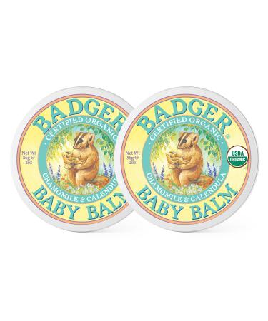 Badger Company Organic Baby Balm Chamomile & Calendula 2 oz (56 g)
