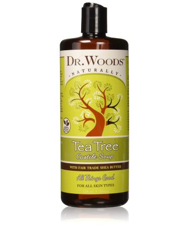 Dr. Woods Tea Tree Castile Soap with Fair Trade Shea Butter 32 fl oz (946 ml)