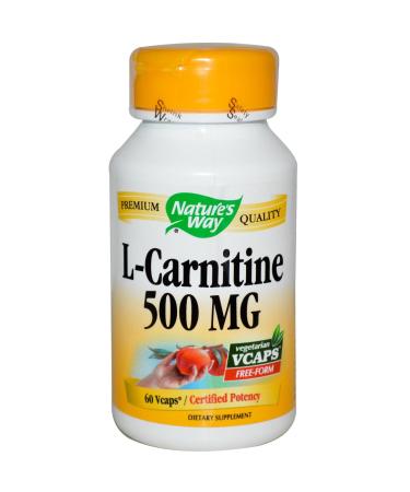 Nature's Way - L-Carnitine - 500 mg - 60 Vegetarian Capsules