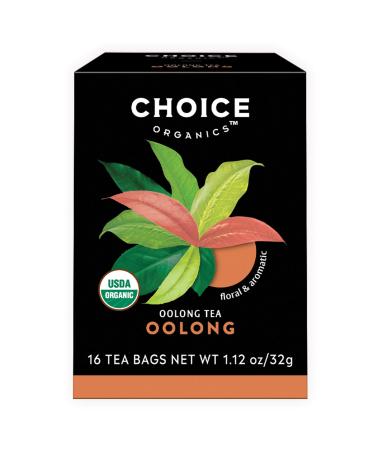 Choice Organic Teas Oolong Tea - 16 Tea Bags - Case of 6
