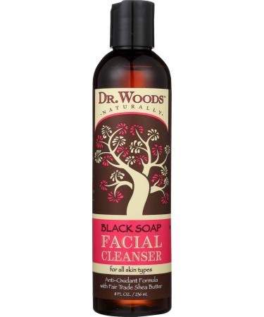 Dr. Woods Facial Cleanser Black Soap 8 fl oz (236 ml)