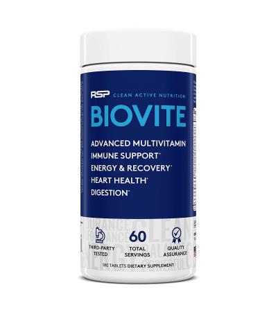 RSP Nutrition Biovite Advanced Multivitamin - 180 Tablets