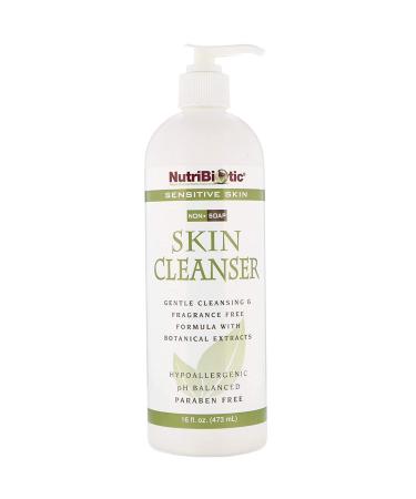 NutriBiotic Skin Cleanser Non-Soap Fragrance Free 16 fl oz (473 ml)