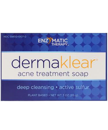 Enzymatic Therapy DermaKlear Acne Treatment Soap 3 oz (85 g)