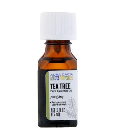 Aura Cacia Pure Essential Oil Tea Tree .5 fl oz (15 ml)