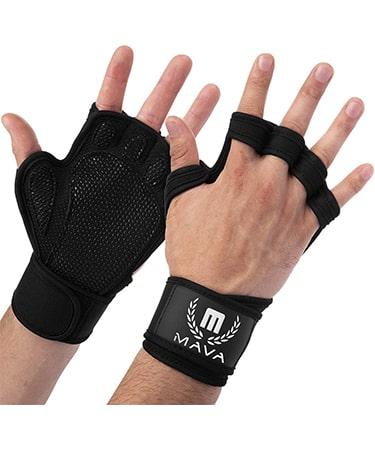 Mava Sports Ventilated Workout Gloves with Integrated Wrist Wraps