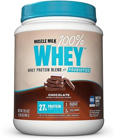 Muscle Milk 100% Whey Powder Blend with Probiotics