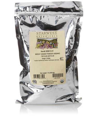 Starwest Botanicals Organic Wheat Grass Powder 1 lb (453.6 g)